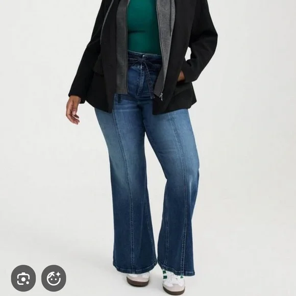 Torrid Black Blazer with Hoodie size 2 - Picture 3 of 4